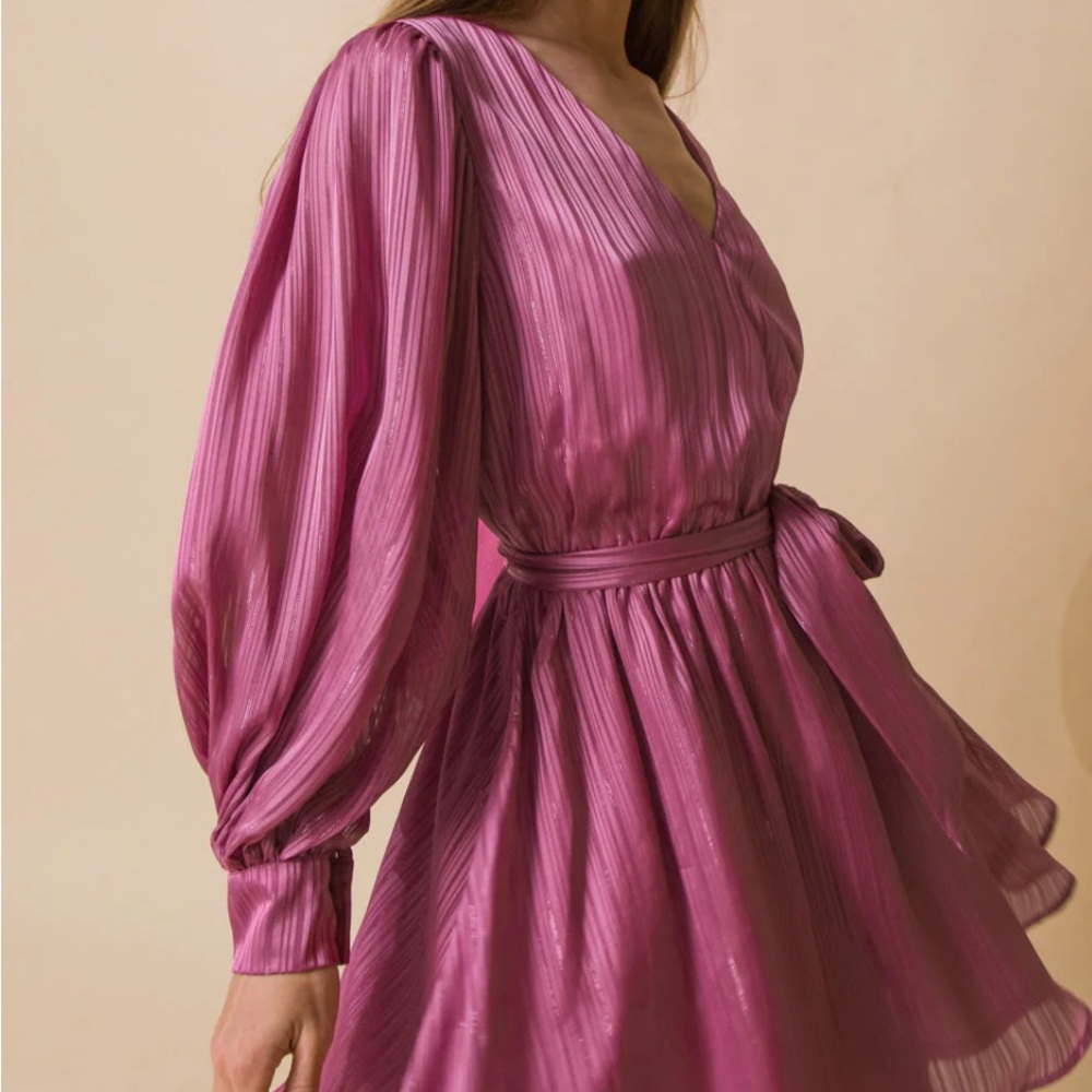 Flying Tomato pink long sleeve dress